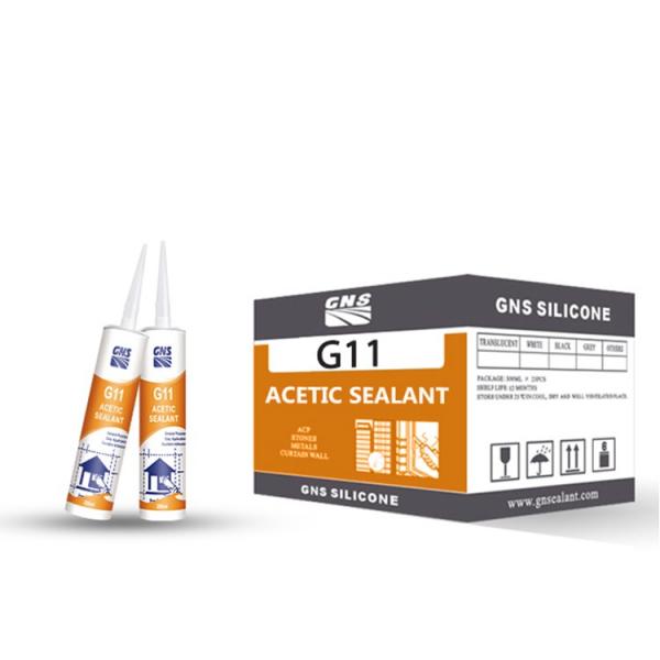 Clear Acetic Silicone Sealant of 300ml Cartridge #1 image